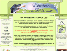 Tablet Screenshot of levriers-en-detresse.org